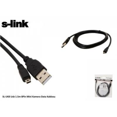 S-LINK SL-UK8 USB 8 PIN 1.5 M MİNİ KAMERA KABLOSU