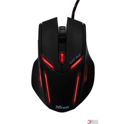 TRUST GXT152 ILLUMINATED 2400 DBI GAMING KABLOLU SİYAH MOUSE