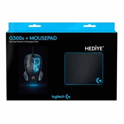 LOGITECH G300S MOUSE + MOUSE PAD + BARDAK ALTLIĞI + STİCKER HEDİYELİ