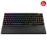 ASUS ASUS ROG STRIX SCOPE II 96 WİRELESS Q TR OYUNCU KLAVYESİ 3 FARKLI BAĞLANTI (2.4GHZ RF, BT, KABLOLU) ROG NX SNOW MEKANİK