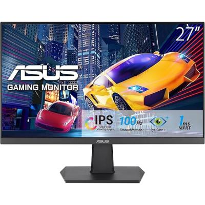 ASUS VA27EHF 27 IPS FREESYNC 1920x1080 1MS 100HZ HDMI VESA 3YIL EYECARE FLICKER-FREE CERCEVESIZ DUSUK MAVI ISIK Monitör