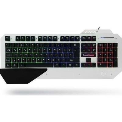 EVEREST RAMPAGE KB-R04 METAL GÖVDELİ USB AYDINLATMALI GAMING KLAVYE - 17205