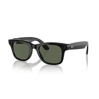 RAY-BAN META WAYFARER AKILLI GÖZLÜK PARLAK SİYAH G15 YEŞİL