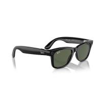 RAY-BAN META WAYFARER AKILLI GÖZLÜK PARLAK SİYAH G15 YEŞİL