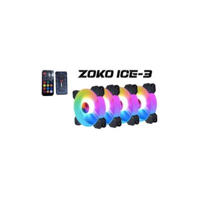 ZOKO ICE-3 4X12CM  ARGB KUMANDALI FAN SETİ